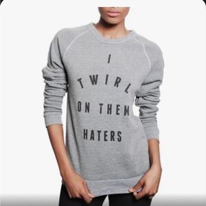 Beyonce Merch, “I Twirl On Them Haters” Crewneck Sweater. Small. Gray. Rare